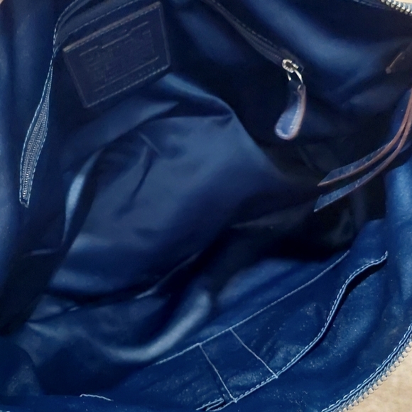 COACH Poppy Glam Signature Denim Tote - Picture 10 of 16